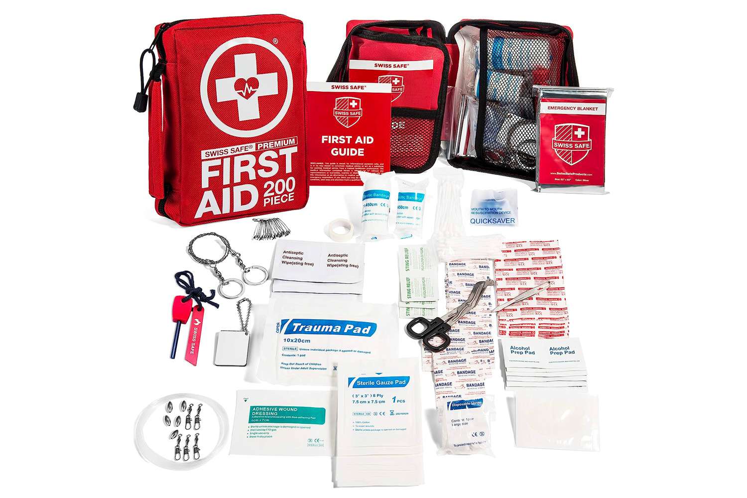 Swiss Safe 200-Piece Profressional First Aid Kit