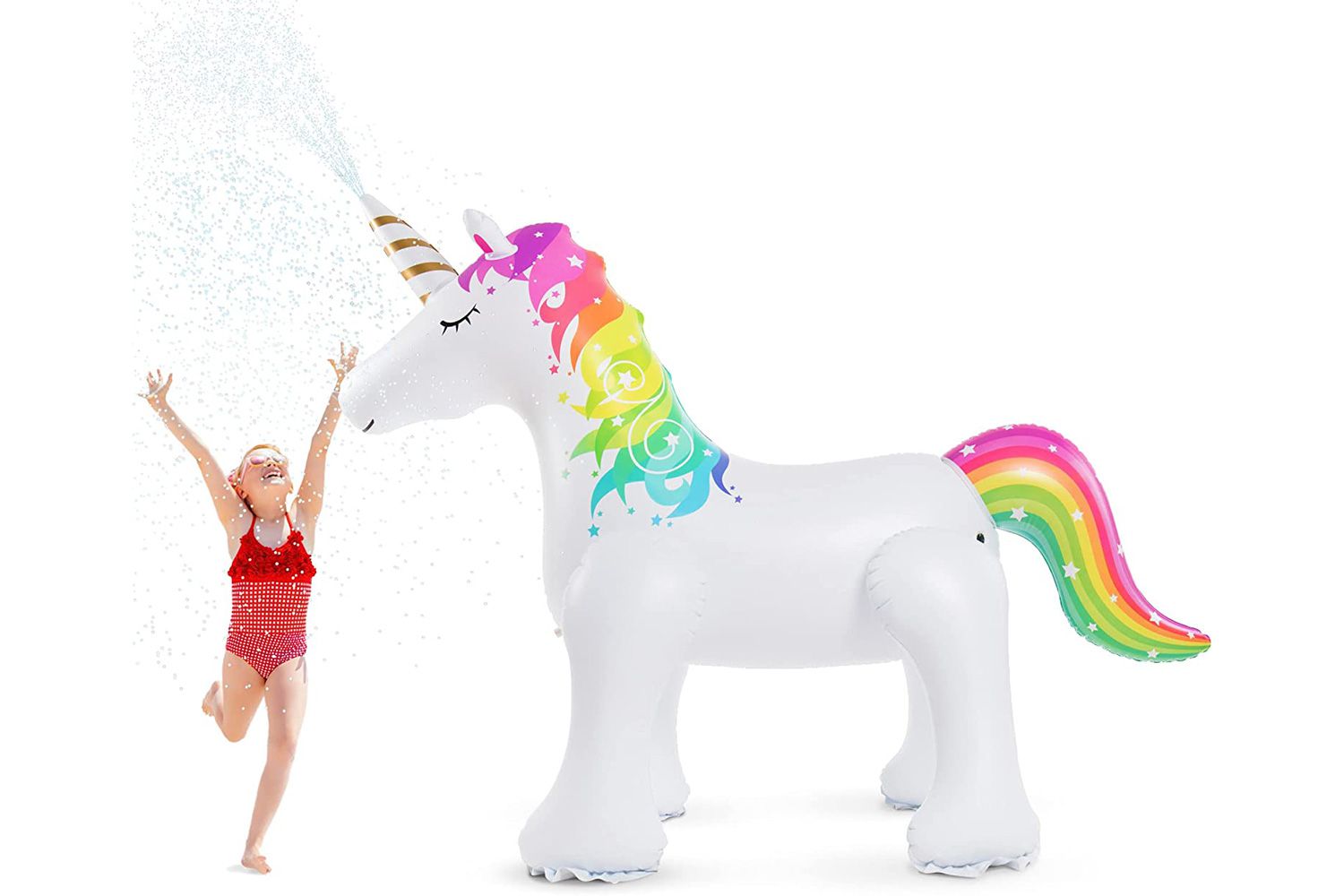 Jasonwell Unicorn Sprinkler Inflatable