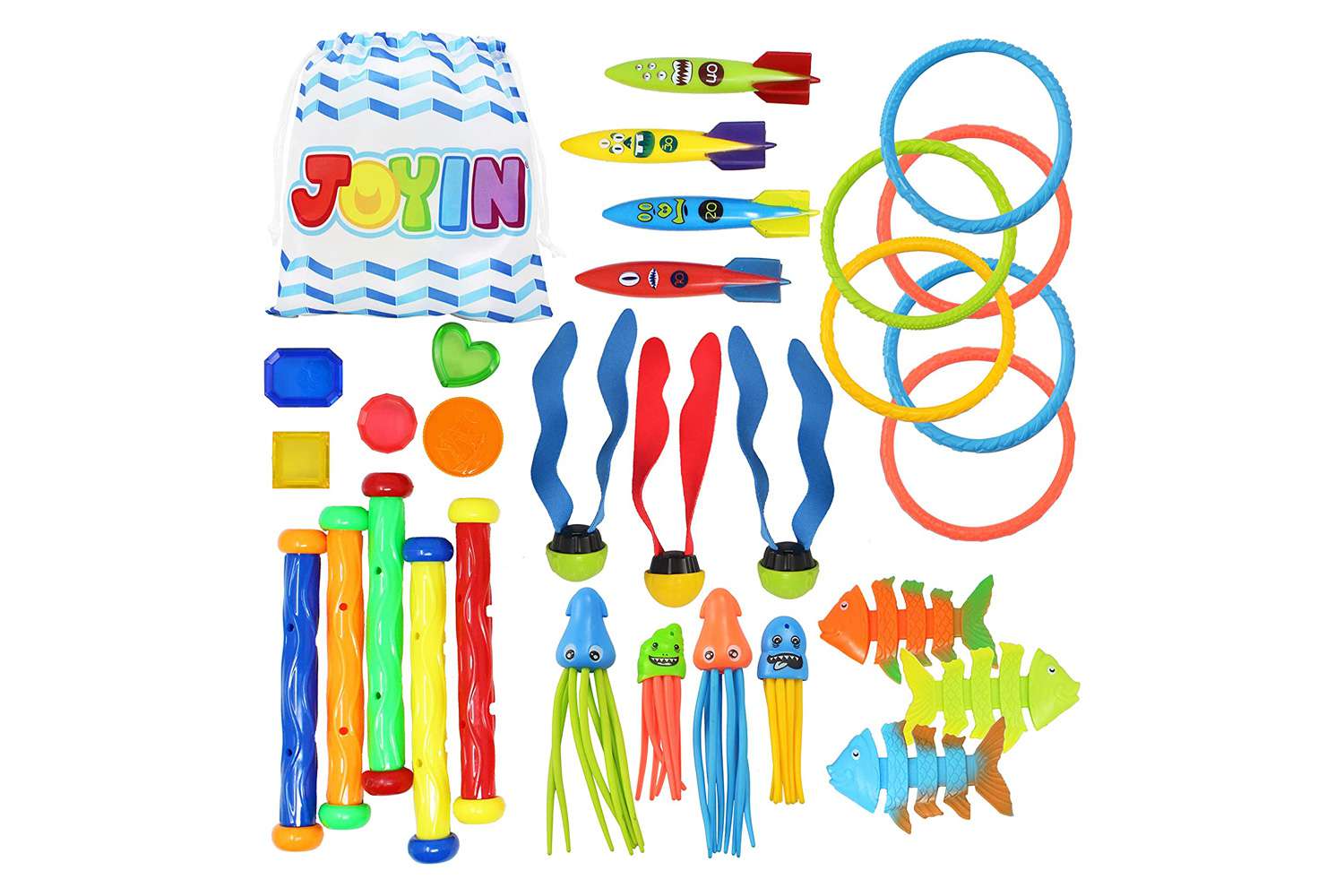 JOYIN 30 Pcs Diving Pool Toys