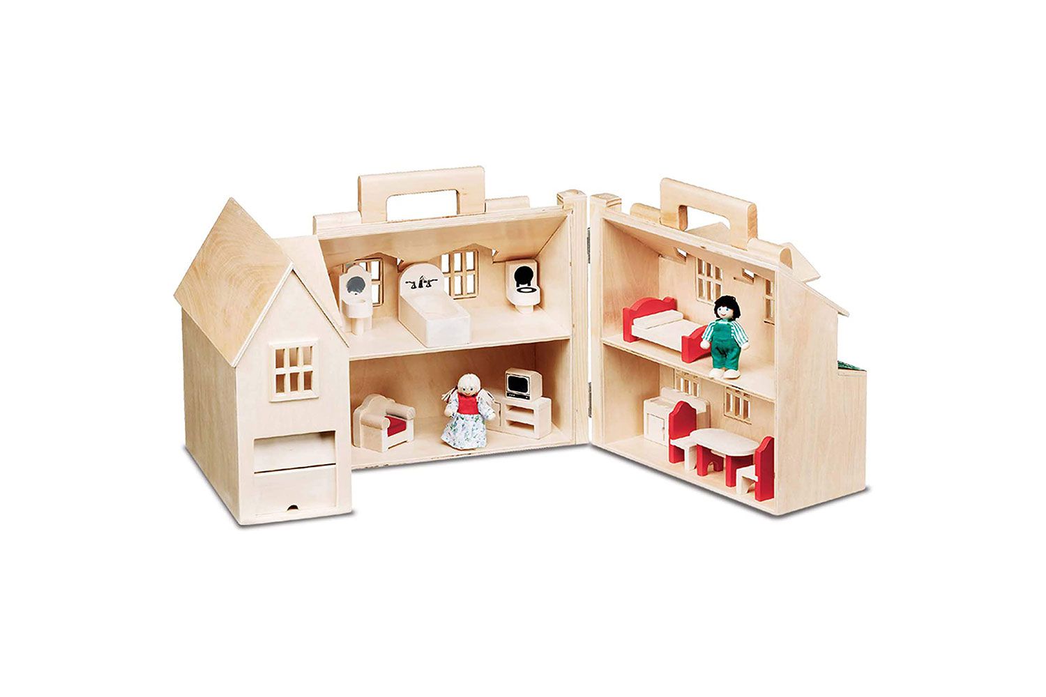 Melissa & Doug Fold & Go玩偶屋